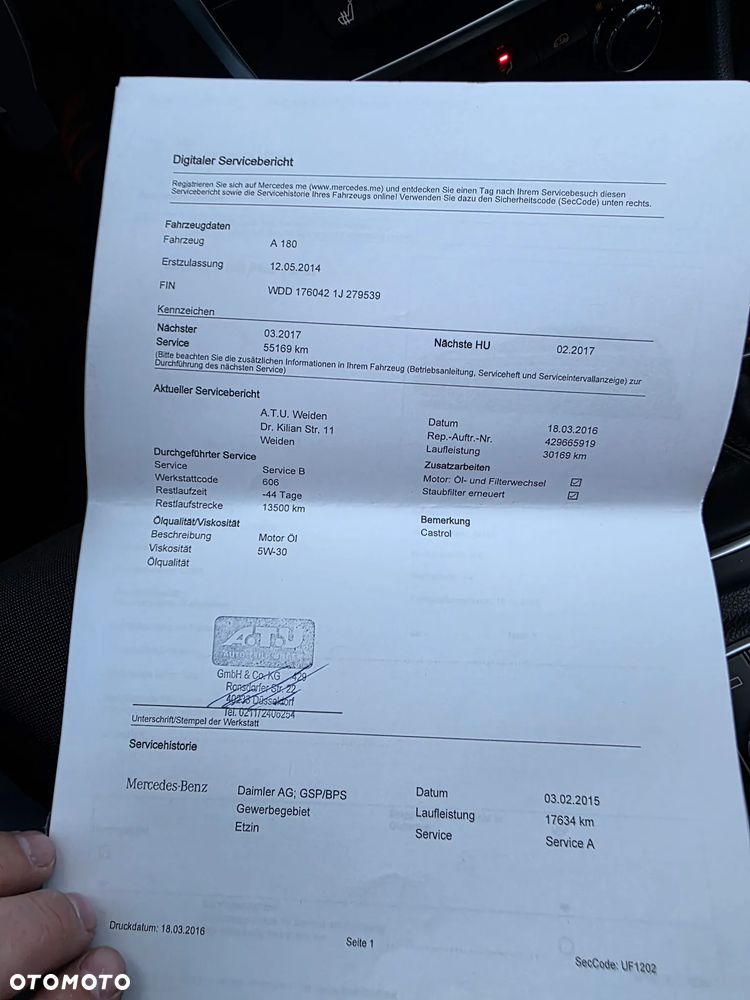 Mercedes-Benz Klasa A 180 (BlueEFFICIENCY) - 25