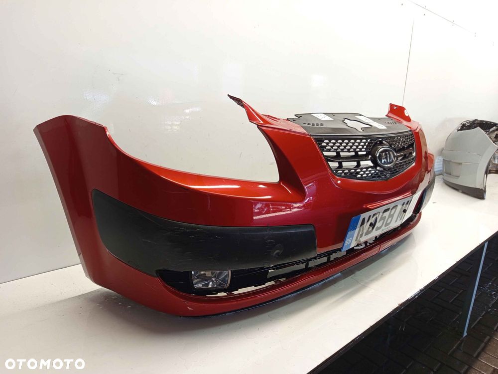 } ZDERZAK PRZÓD PRZEDNI DO KIA RIO II 2 R1 BORDO BORDOWY HALOGENY - 2