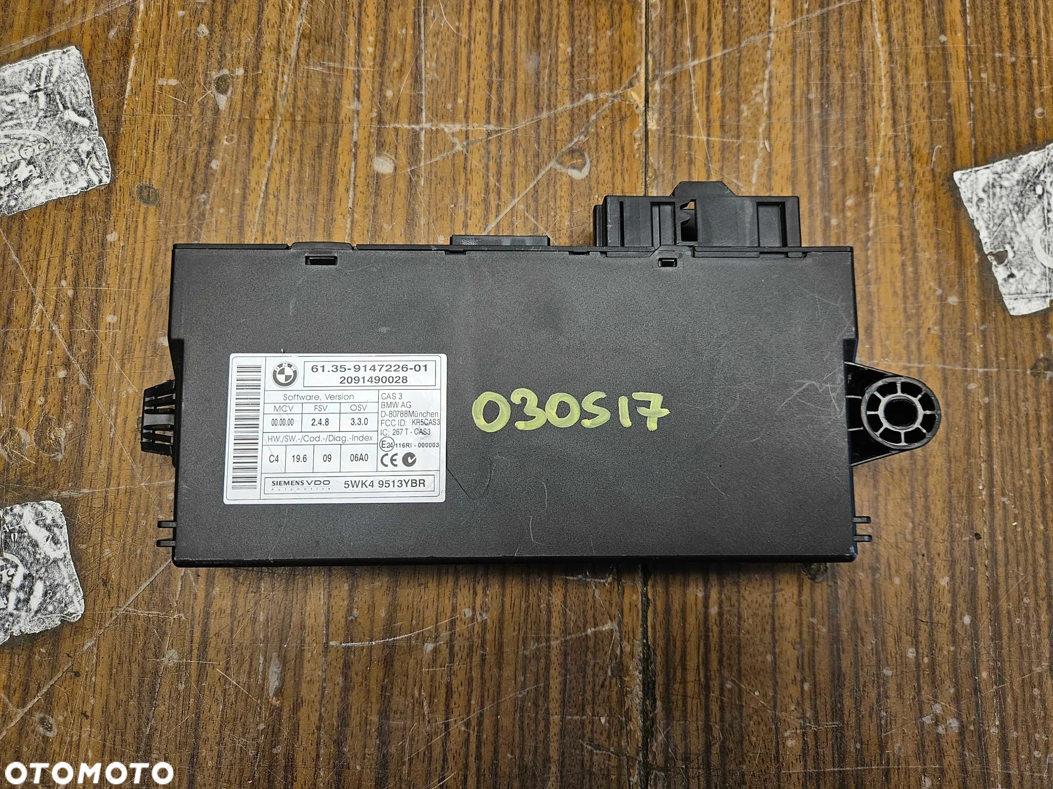 Zestaw do Odpalenia Komputer Moduł Sterownik Silnika CAS Kluczyk Pilot 2.0 D N47 BMW 1 3 E87 E90 E91 - 8