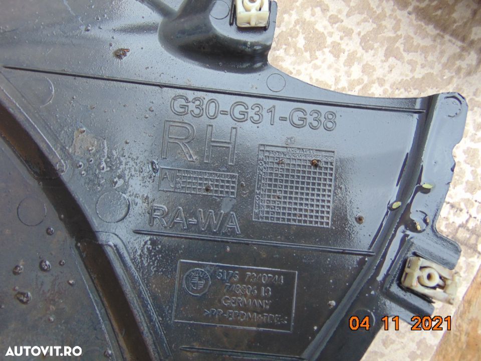 Scut BMW G30 G31 carenaje roti fata spate elemente legatura carenaje scu motor cutie - 5