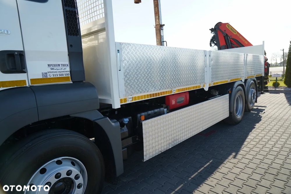 MAN TGS 26.320 /  SKRZYNIOWY 6.6 M + HDS PALFINGER PK 18002-EH B / MAX UDŹWIG: 6 000 KG / WIDŁY DO PALET / STEROWANIE RADIOWE / ROTATOR / MOCNA PODŁOGA - 14