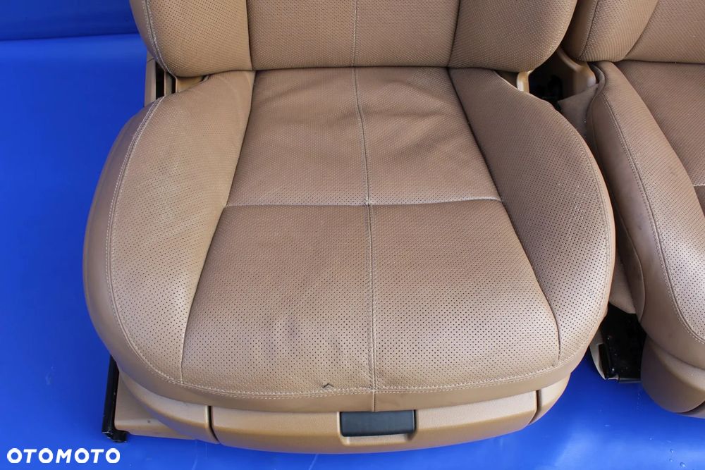 Fotele dynamiczne wentylowane masaże brąz OE Mercedes W221 - 5