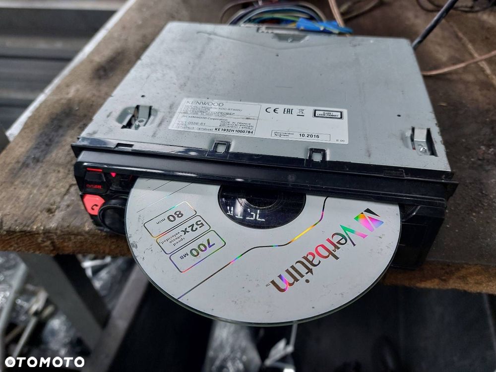 RADIO ODTWARZACZ SAMOCHODOWY 1 DIN KENWOOD KDC-BT500U BT AUX CD USB - 8
