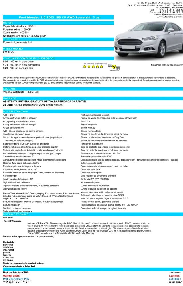 Ford Mondeo 2.0 TDCi Powershift Titanium - 16