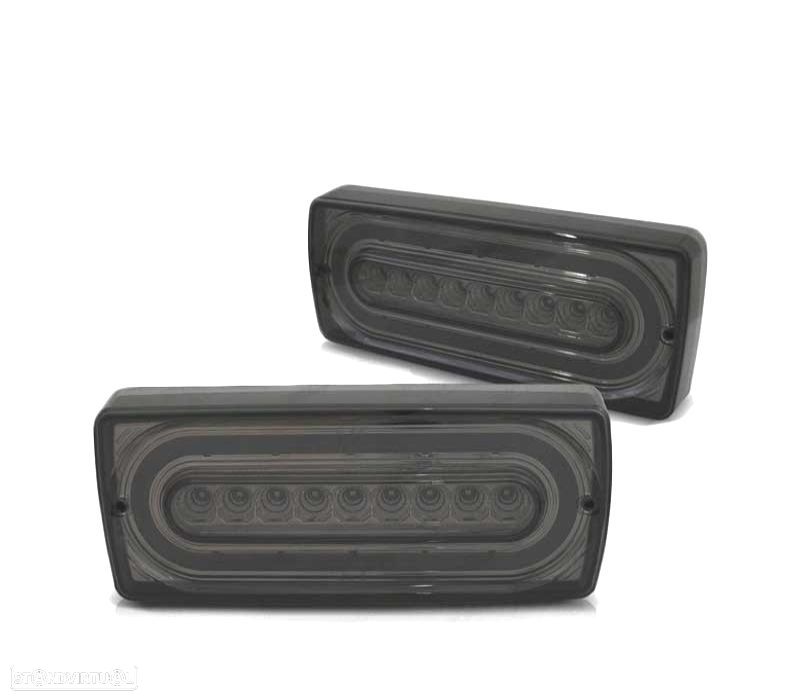 FAROLINS TRASEIROS LED DINÂMICO MERCEDES W463 CLASE G 90-12 FUMADOS ESCURECIDOS - 2