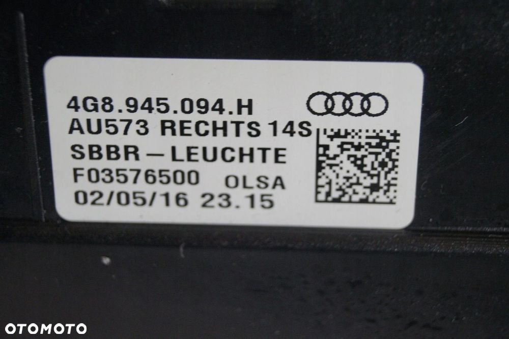 AUDI RS7 A7 4G LAMPY MATRIX TYL 4G8945093H EUROPA - 4