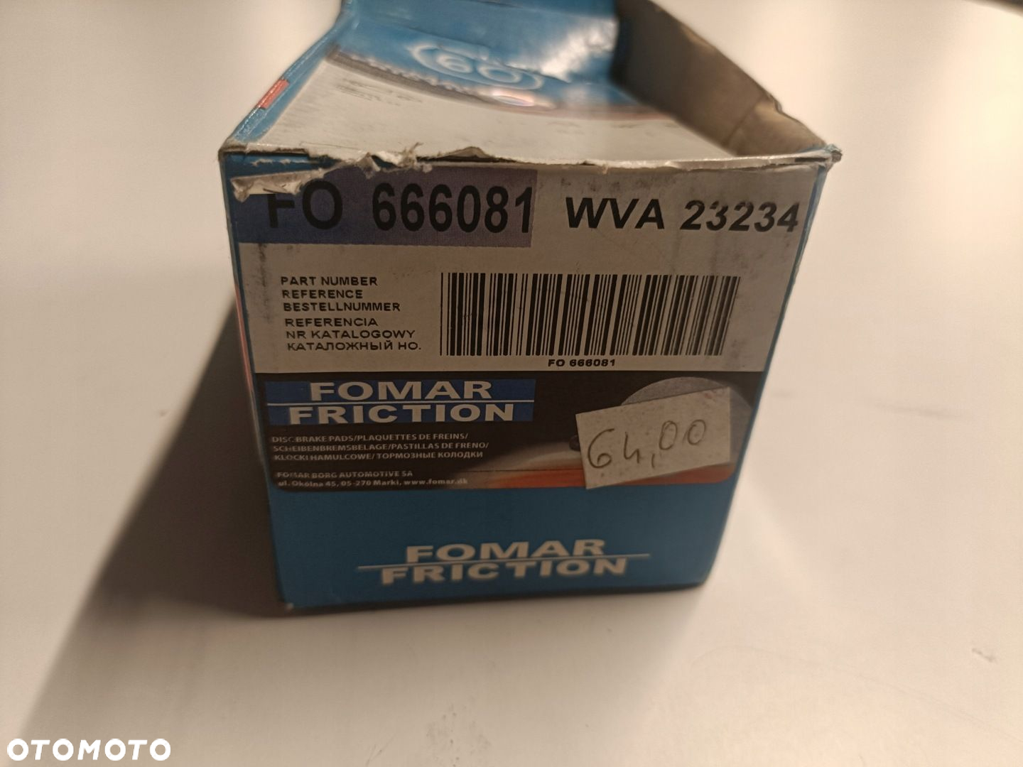Daewoo Nubira Tacuma PRZEDNIE KLOCKI HAMULCOWE przód 666081 - 2