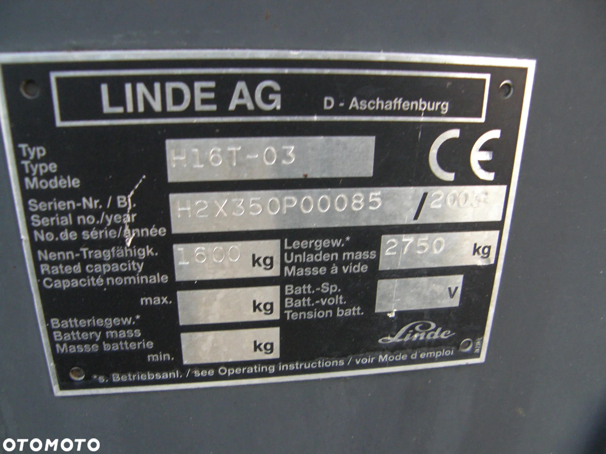 Linde H16T-03 2003rok 6800h z Niemiec - 11
