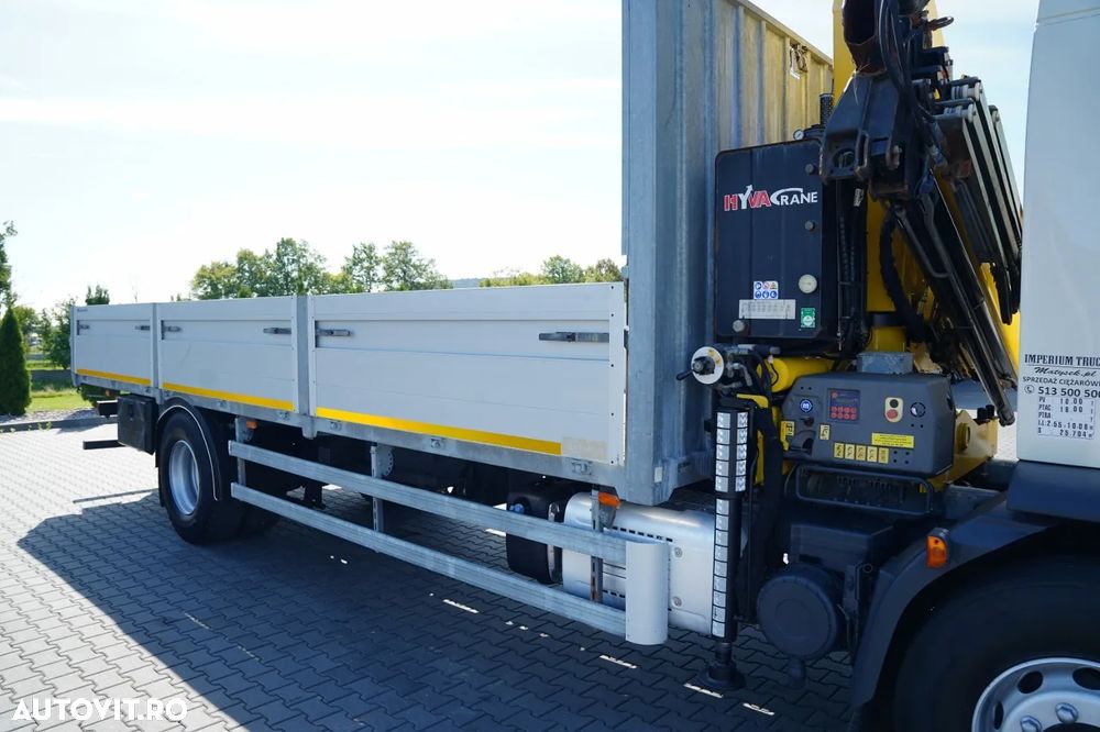 DAF LF 250 / 4X2 / LIVRARE - 7.3 + HDS HYVA HB 150X -E3 / RADIOCOMANDĂ / ROTATOARE / MAX. CAPACITATE DE RIDICARE: 5200 KG / EURO 6 - 19