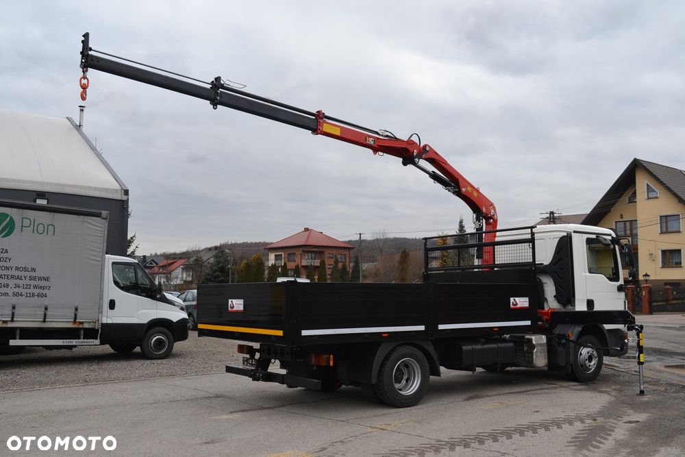 MAN TGL 12.250 Nowy żuraw HYVA HB70 Sterowanie radiowe Nowy 3-stronny Wywrot Kiper Wywrotka HDS Blokada Mostu Fassi Palfinger Hiab HMF - 4
