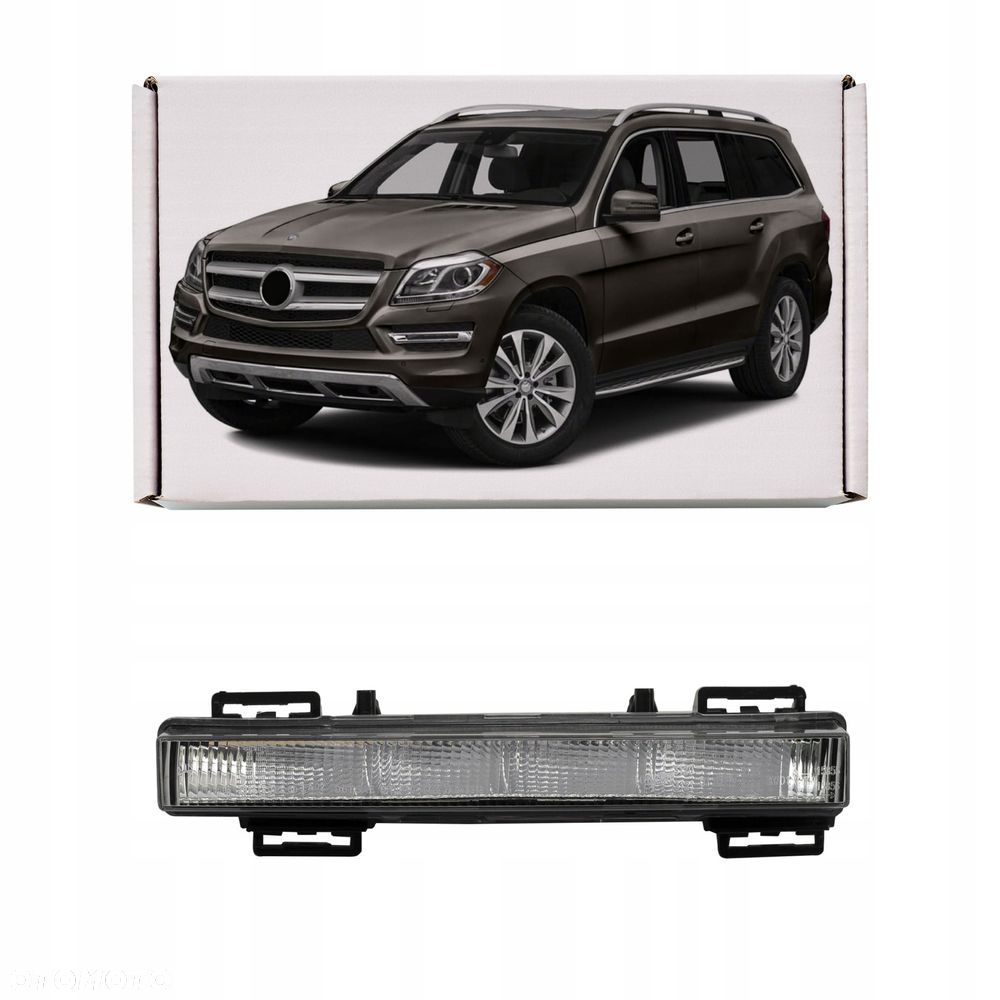 mercedes gl x166 2012-15 lewe światło do jazdy dziennej drl led a09990 - 1