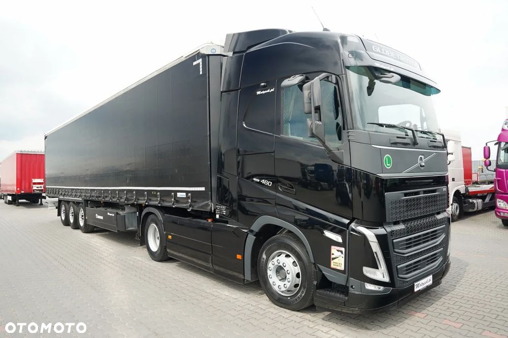 Volvo FH 460 / ZESTAW / KLIMA POSTOJOWA / OPONY 100% / I-SAVE / + KRONE FIRANKA / STANDARD / 2X OŚ PODNOSZONA / DACH PODNOSZONY / PALECIARA - 3