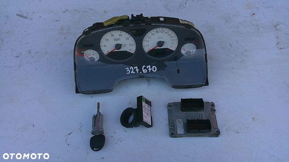 OPEL ZAFIRA A 2.0T IMMO ZESTAW STARTOWY 09164475 - 1