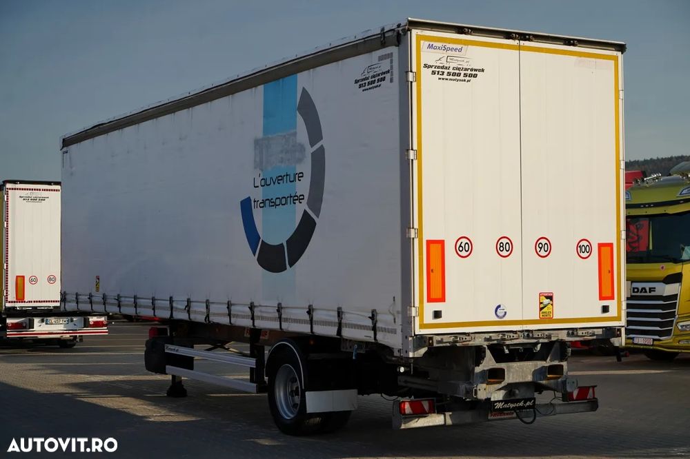 Fruehauf CITYLINER CORTINĂ / 1 AXĂ / DIRECȚIE / LUNGIME 11 M / CUREA CĂRUCIOR / PODEA REZISTENTĂ - 4