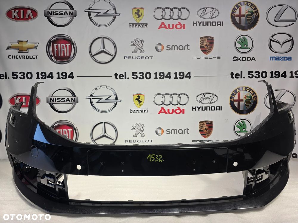 SKODA OCTAVIA 3 III LIFT 16- ZDERZAK PRZEDNI PRZÓD NA 4xPDC + SPRYSKI , KOLOR CZARNY METALIK , NR 5E0807221N , NR AUKCJI NZ1532 - 1