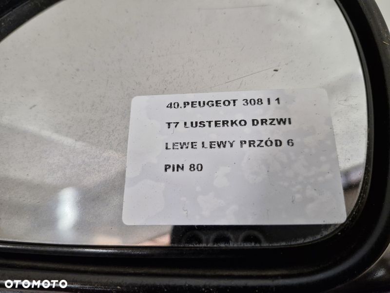 PEUGEOT 308 1 I T7 LUSTERKO DRZWI LEWE 6 PIN - 7