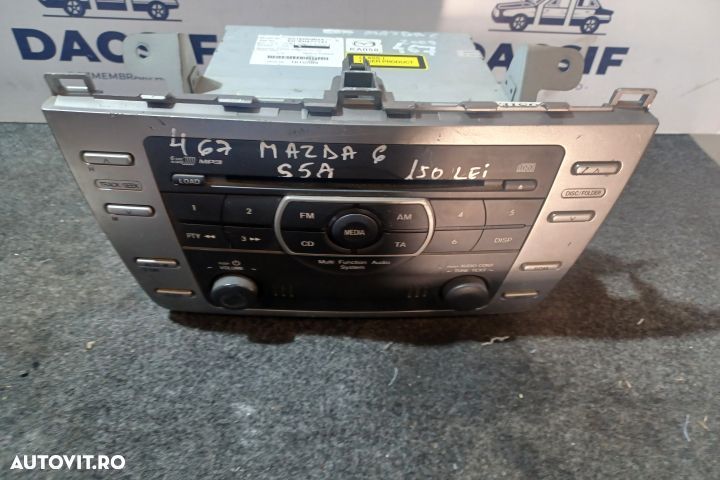 Radio cd GS1E669RXA Mazda 6 GH [facelift] [2009 - 2013] wagon 2.2 MZR - 1