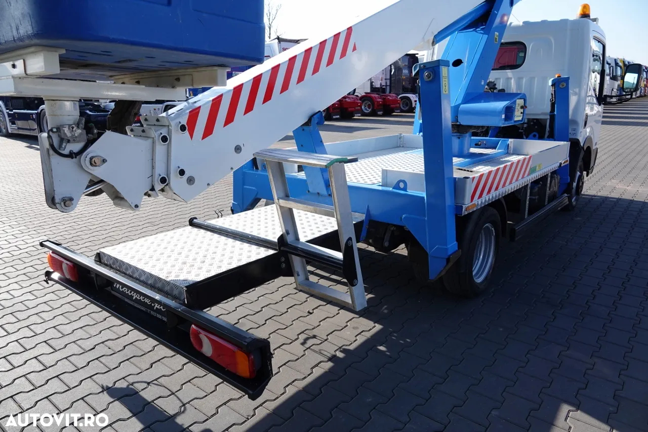 Renault CABSTAR NT 400 / LIFTING 18 METRI / SOCAGE T318 ridicator de cosuri / COS 2 PERSOANE - 225 kg / DUPA CONTRACTUL DE SERVICE - 20