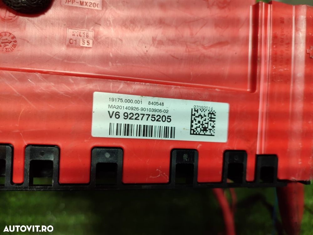 BORNA BATERIE PLUS BMW 116I SERIA 1 F20 F21 2012 COD OEM 922775205 / 9322900 / 9322900-01 / 2011-2019 - 8