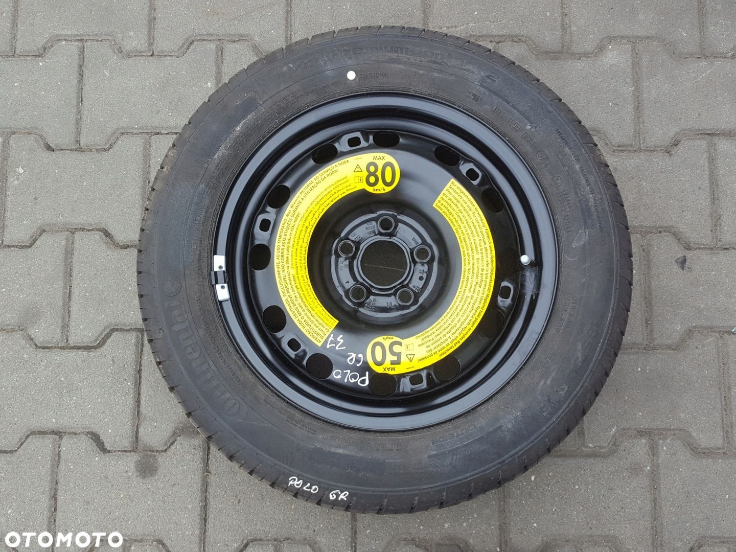VW POLO 6R IBIZA IV 08r- FABIA II KOŁO ZAPASOWE 15 5X100 - 1