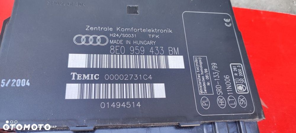 Moduł Komfortu Audi A4 B7 2.0 TDI Kombi 04 Blask Gołdap - 2