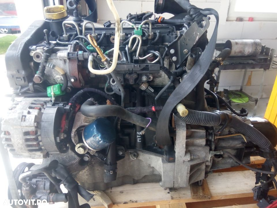 Motor 1.5 dci K9K792 Logan Sandero euro 4 turbina cutie viteze alternator pompa injectie - 2