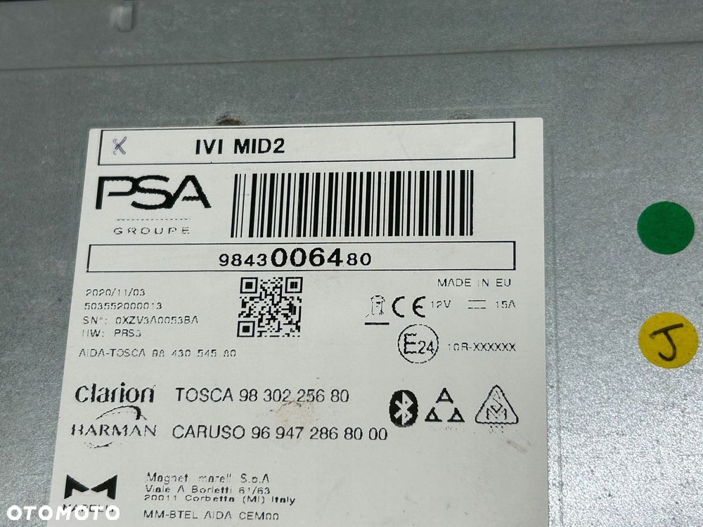radioodtwarzacz stacja multimedialna peugeot 308 9843006480 - 5