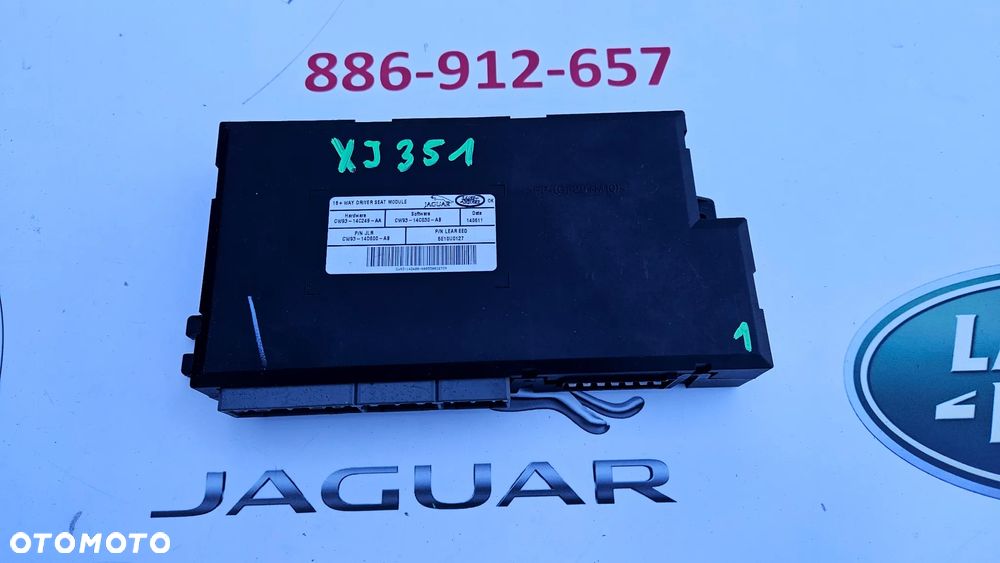 Jaguar XJ 351 2010-2015 Sterownik fotela lewego Moduł fotela przód lewy CW93-14D600-AB CW93-14C249-AA - 4