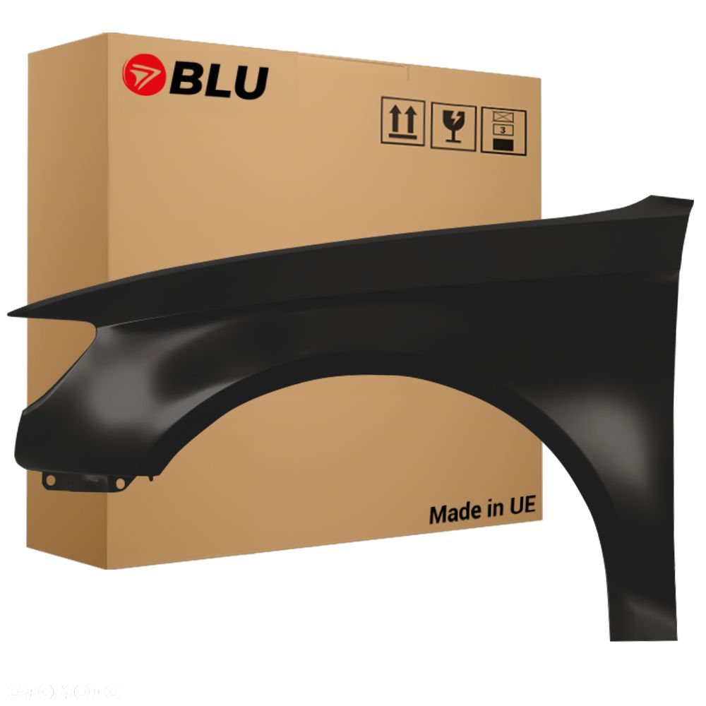 BLU Błotnik Audi A6 C7 LZ7L Lewy Czarny 2011-2018 przód LavaGrau