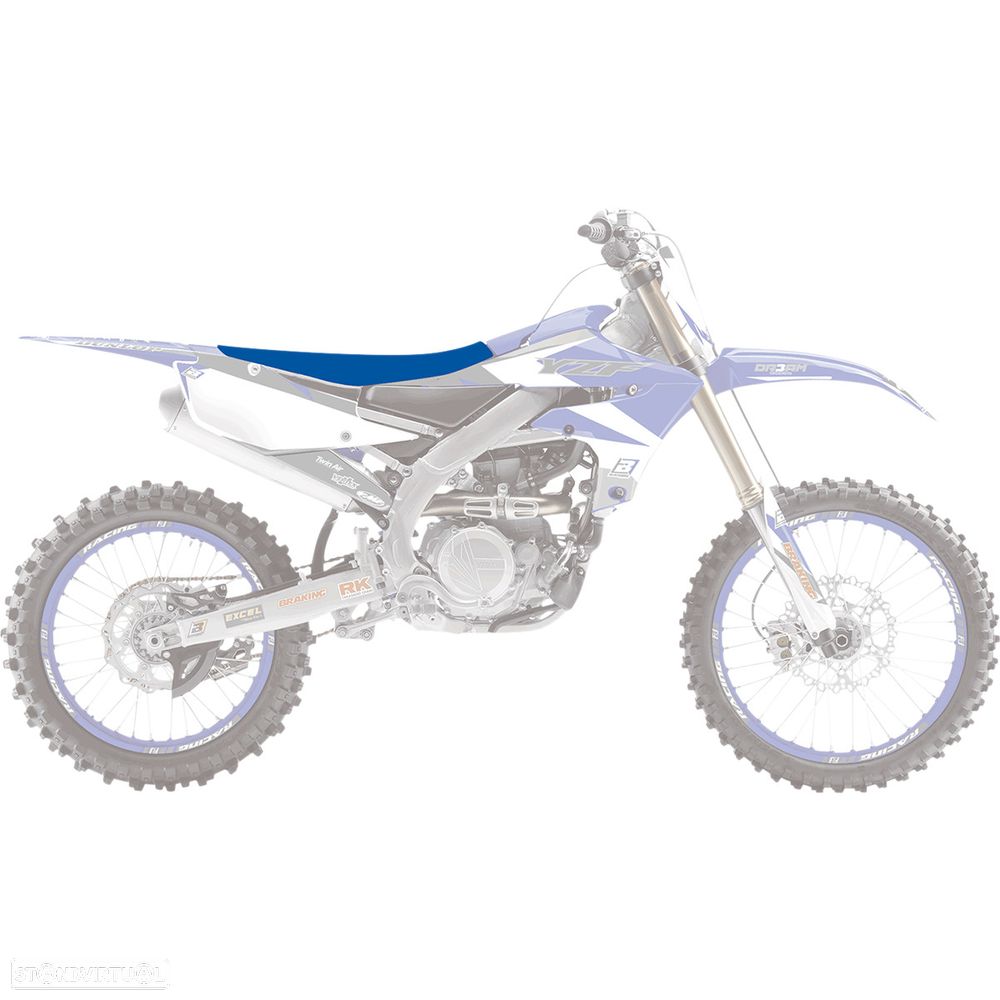 capa de assento blackbird pyramid azul yamaha yz / wr - 2