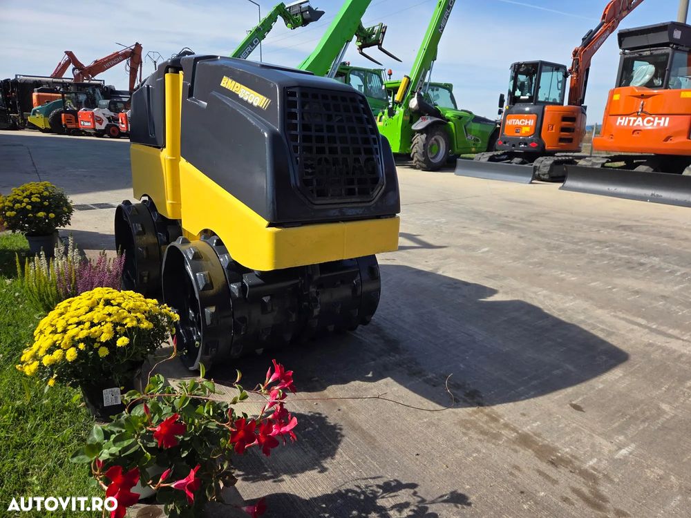 Bomag BMP8500, PICIOR DE OAIE cu RADIOCOMANDA, 2021, 333h, latime 0,6m cu extensii la 0,85m, motor Kubota 20CP, produs in Germania, Stare foarte buna, posibilitate leasing 4 ani-PROMOTIE 14.900 EUR+Tva - 6