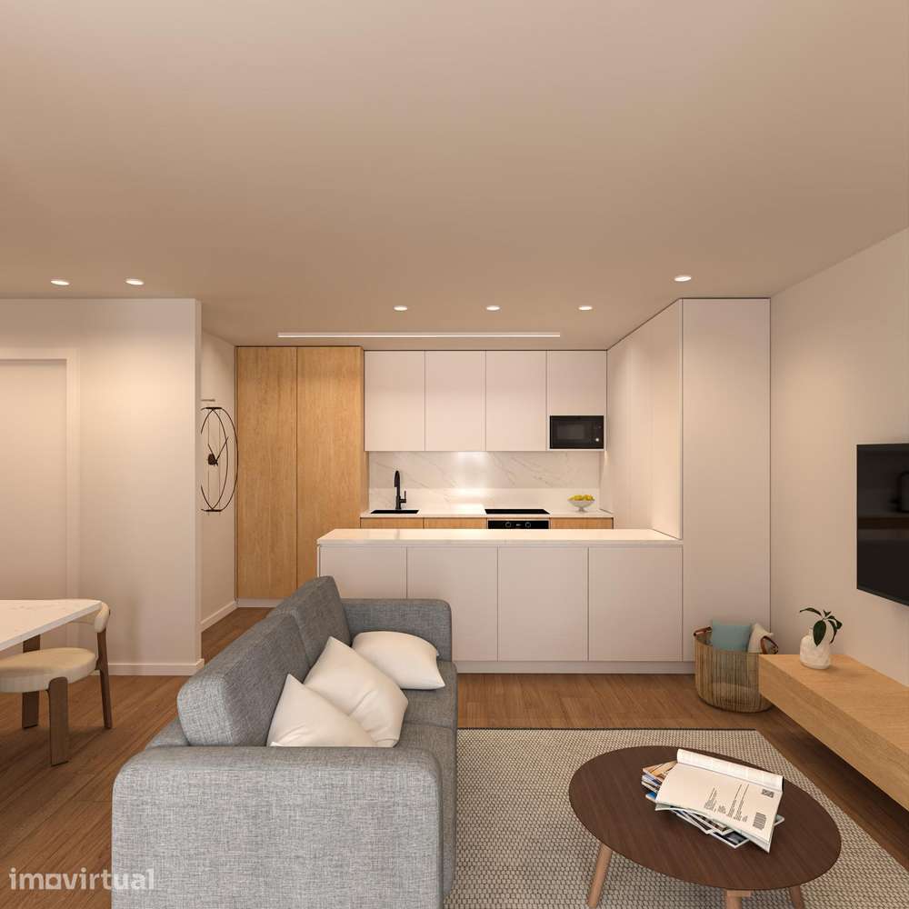Apartamento T1+1 com Terraço de 70m² em Ferreiros – Braga - Grande imagem: 3/8