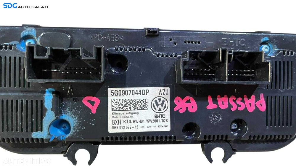 Panou Modul Unitate Comanda AC Aer Conditionat Clima Climatronic Volkswagen Golf 7 2013 - 2020 Cod 5G0907426M [LC1202] - 2