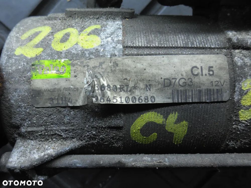 ROZRUSZNIK PEUGEOT 206 D7G3 9645100680 1.6 HDI POSIADAM 2 SZT - 2