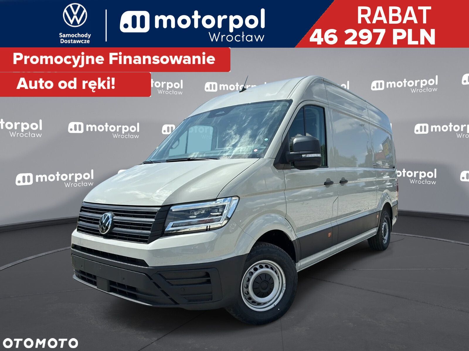 Volkswagen Crafter 35 Furgon L3H3, 2.0TDI 177KM, Wysoki dach, r.o. 3640 - 1