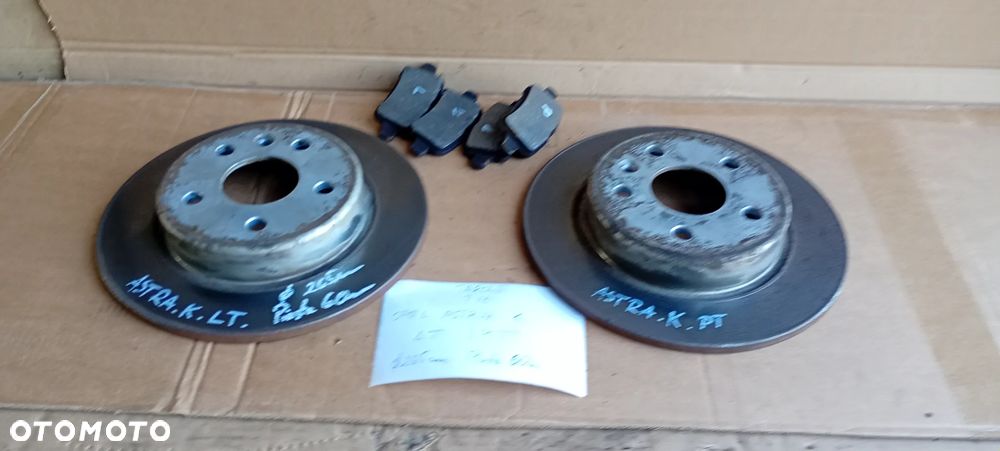 Tarcze hamulcowe tył tylne 265mm Opel Astra K 1.6 CDTI - 2