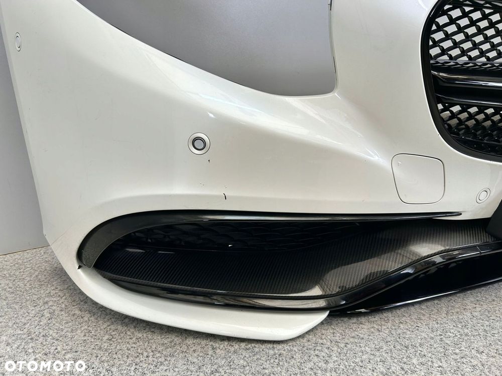 MERCEDES S KLASA COUPE W217 63 S63 AMG ZDERZAK PRZÓD CARBON BLACK - 3