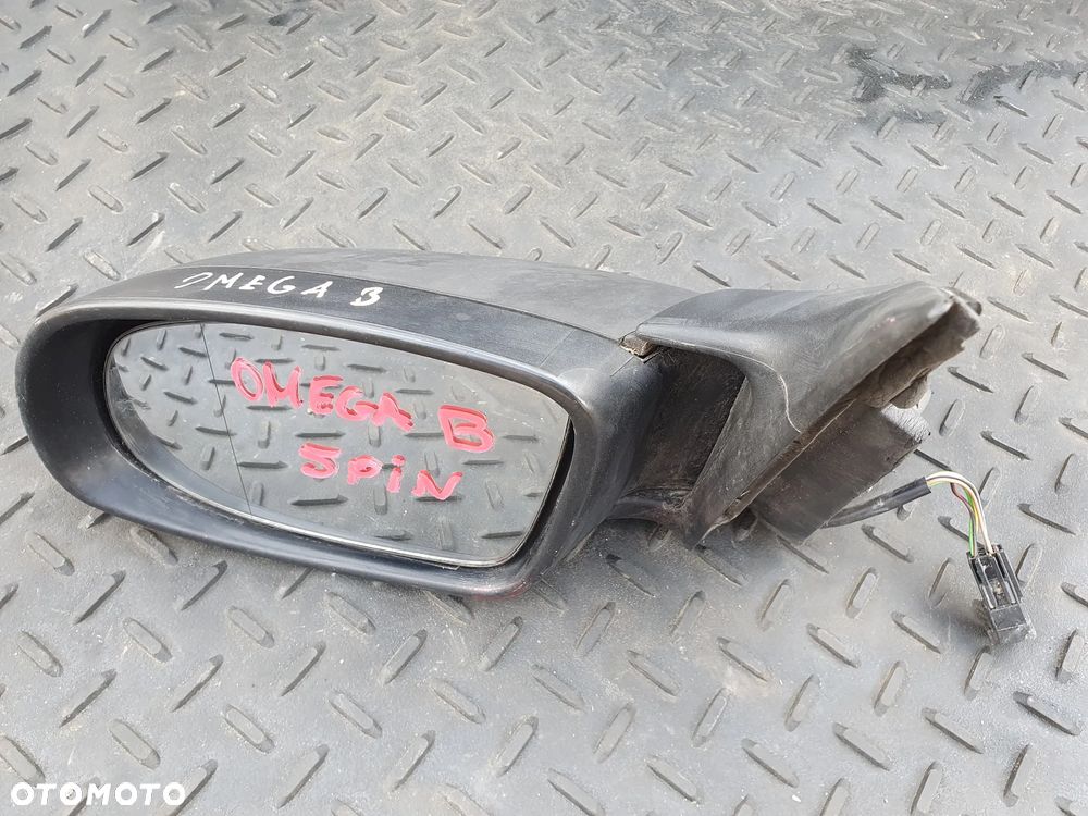 OPEL OMEGA B LUSTERKO ZEWNĘTRZNE LEWE ELEKTRYCZNE 5PIN E1010357 SZARE - 2