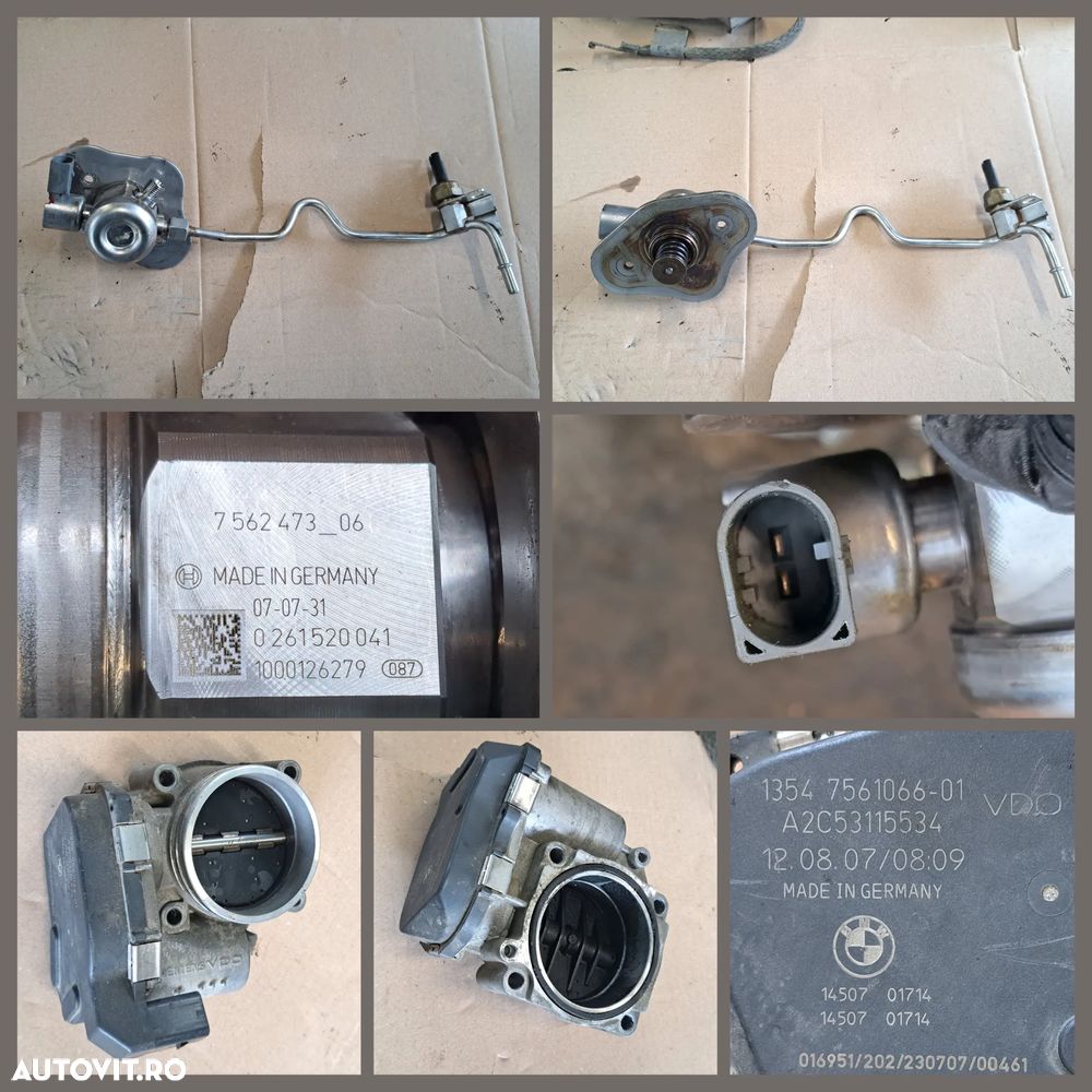 Anexe motor N43 bmw 116i alternator rampa injectoare injectoare pompa vacuum pompa inalta presiune clapeta acceleratie compresor pompa apa instalatie electrica motor - 4