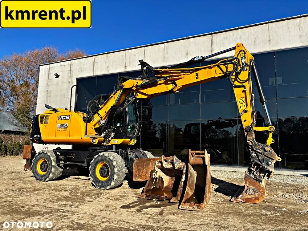 JCB JS 145 WTT4 I KOPARKA KOŁOWA 2016R. | S 130 160 313 315 CAT KOMATSU PW 140 - 4