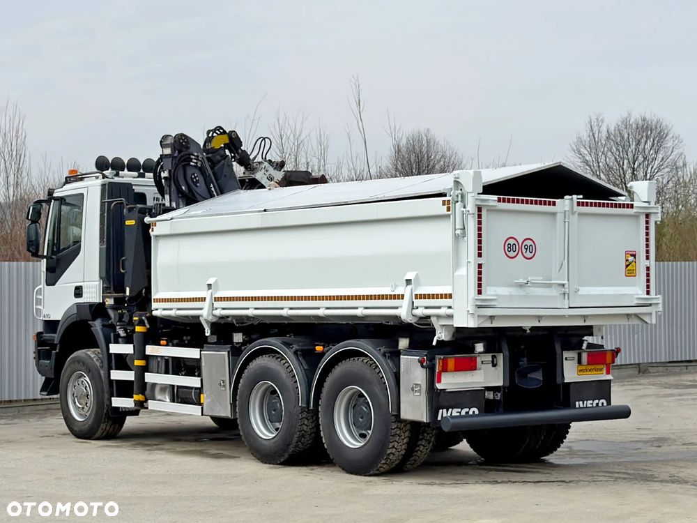 Iveco TRAKKER 410 * WYWROTKA 5,10 m * PALFINGER EPSILON Q 150 Z 84 TI / 6x6 - 10