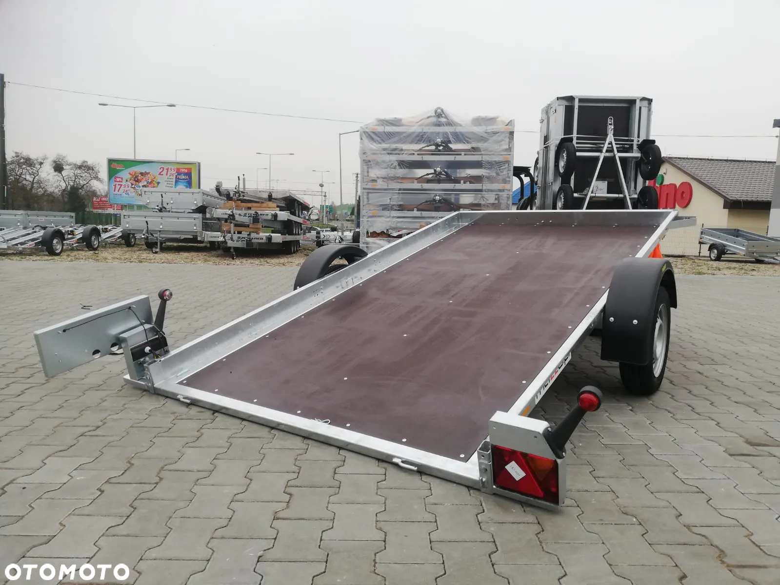 Neptun DOSTAWA! Przyczepa platforma wym. 305x166 cm, lekka SPAWANA N7-305 multi, Przyczepa idealna pod quada! DMC 750 kg GN152 - 14