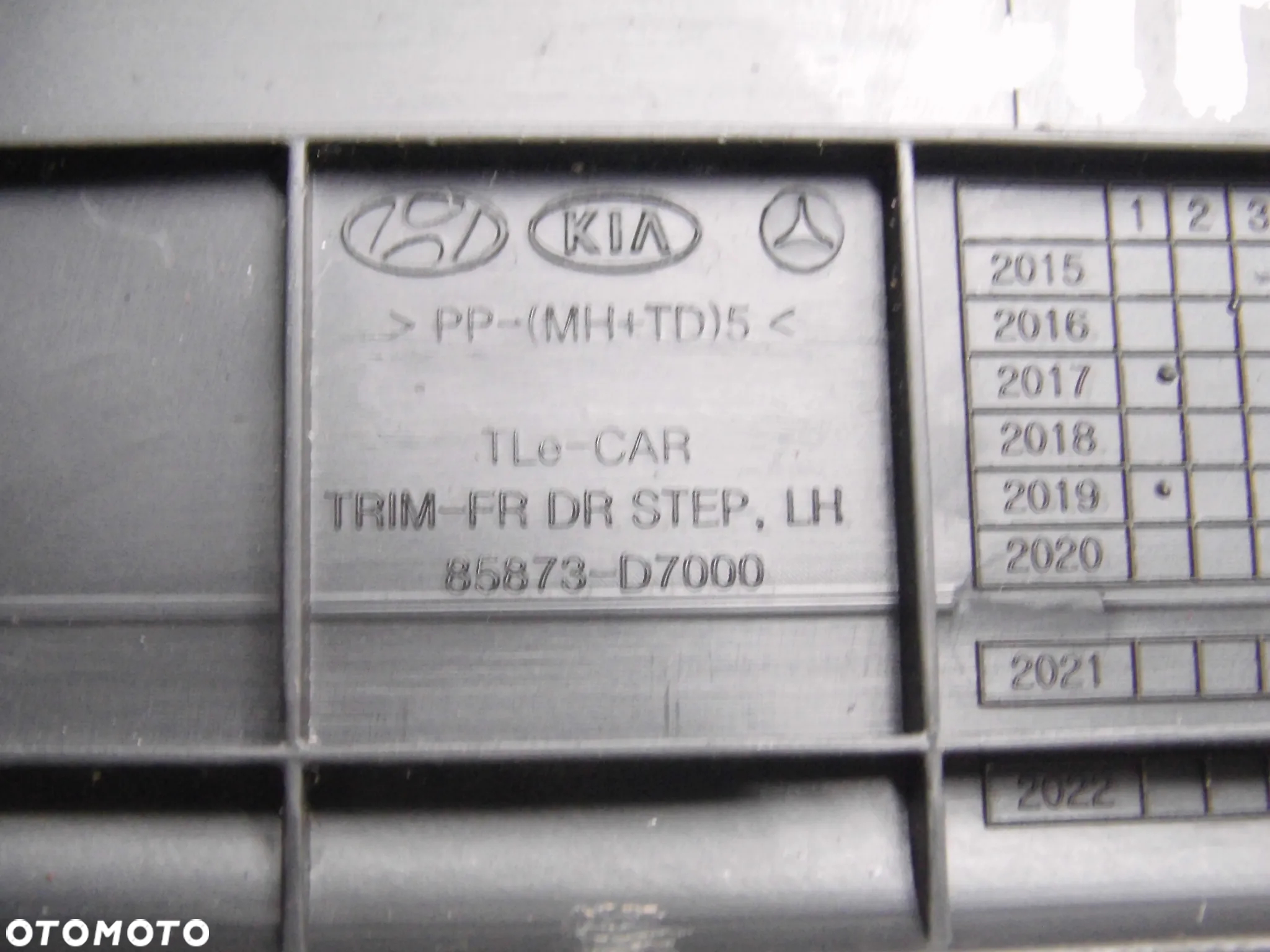 OSŁONA LISTWA NAKŁADKA PROGU 85873-D7000 HYUNDAI TUCSON III LEWA PRZEDNIA ORYGINAŁ - 5