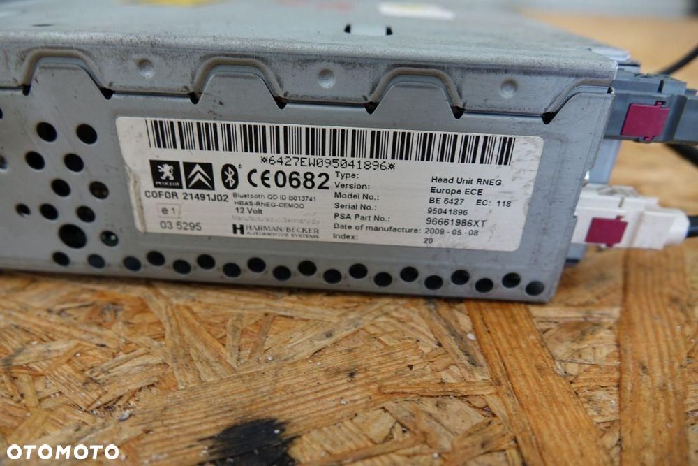 RADIO RADIOODTWARZACZ CITROEN C4 GRAND PICASSO 96661986XT - 4