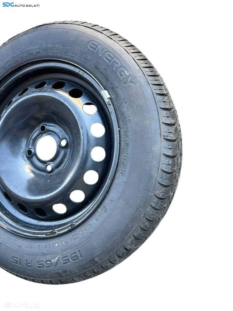 Janta Rezerva Tabla 4x100 195 65 15 R15 Anvelopa Cauciuc Nou Renault Megane 1 1995 - 2003 [B4192] - 5