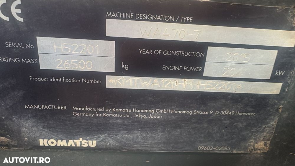 Komatsu WA 470 Încărcător frontal - 7