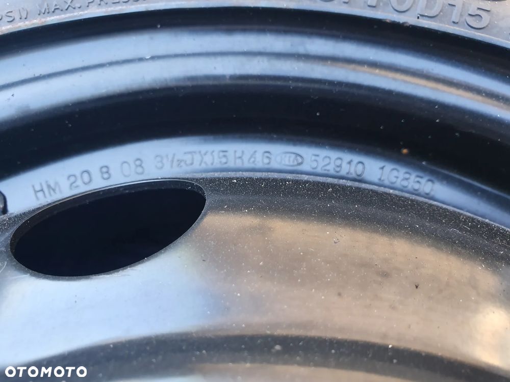 NOWE KOŁO DOJAZDOWE ZAPASOWE HYUNDAI I20 3.5JX15 4X100 115/70 R15 529101G850 - 3