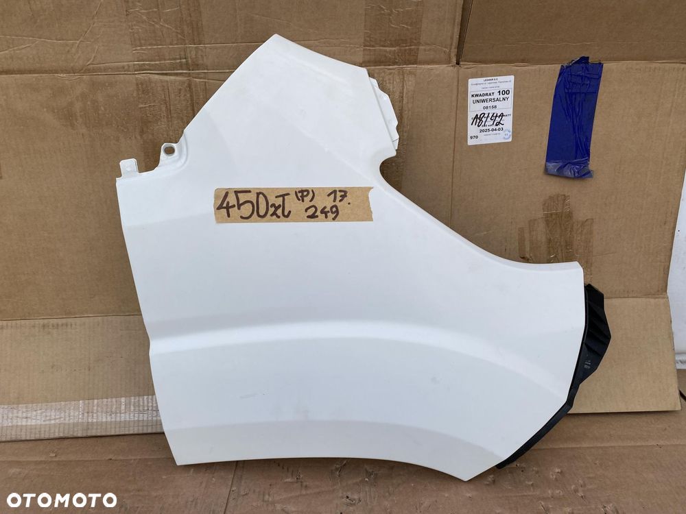 DUCATO BOXER JUMPER LIFT 14- BŁOTNIK PRZEDNI PRAWY BIAŁY KOLOR 249 ORYGINAŁ