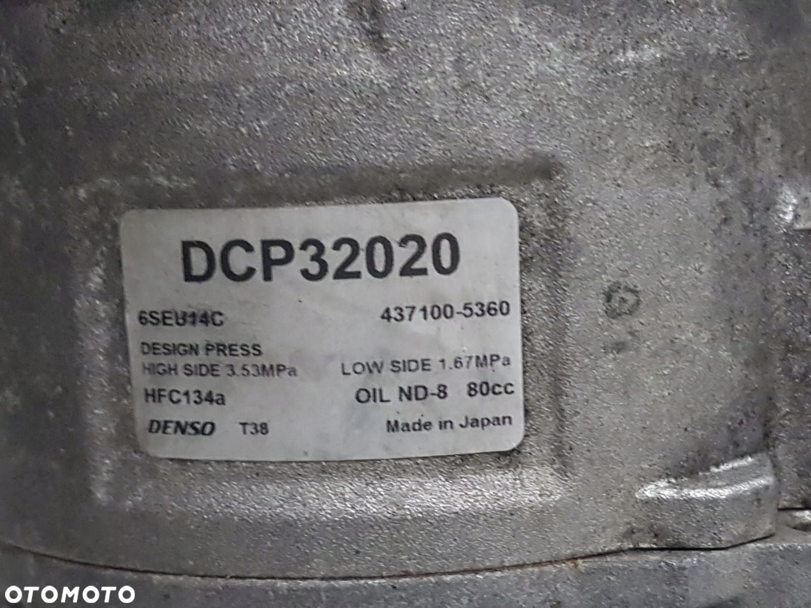 FABIA 1.9 TDI KOMPRESOR SPRĘŻARKA 6SEU14C DCP32020 - 9
