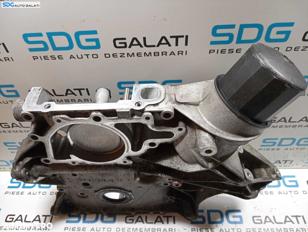 Capac Distributie Motor Simering Vibrochen Arbore Cotit cu Carcasa Suport Filtru Ulei Mercedes Clasa C Class W203 2.7 CDI 2000 - 2007 Cod R6110151202 [M7344] - 4